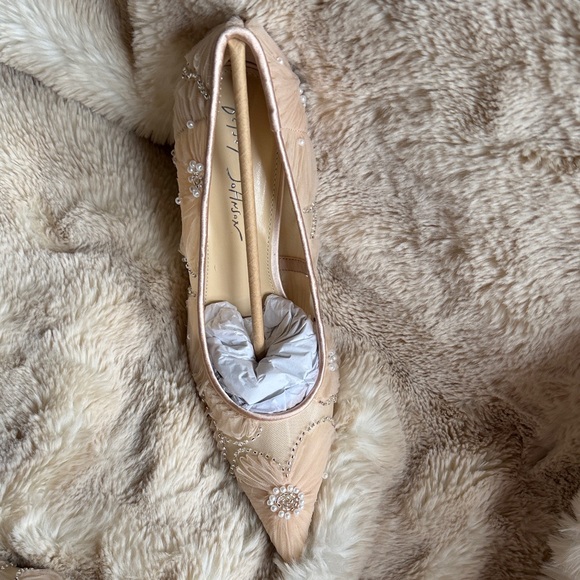 Betsey Johnson Nude Embellished Heels - Picture 4 of 7